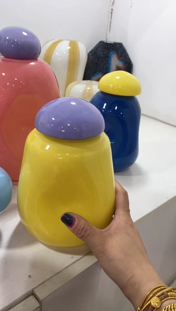 【闪购商品】琉璃慕忆家花瓶微瑕