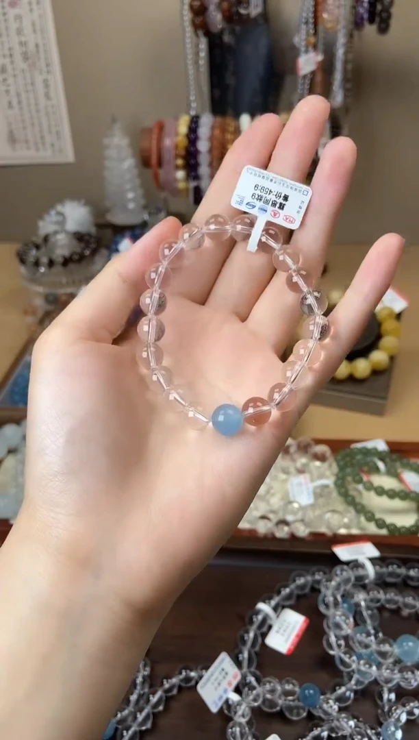水晶手链未镶嵌露思同款9mm