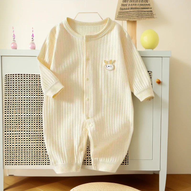 婴幼儿衣服纯棉无骨四季宝宝A类连体衣长袖爬服家居服新生儿哈衣