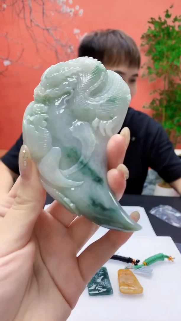 未镶嵌定制翡翠4868jw-毛货挂件39