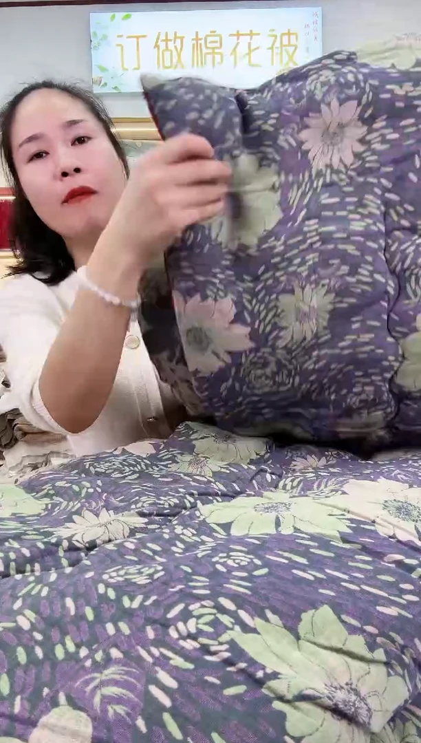 棉外贸双层纱秋冬大豆被