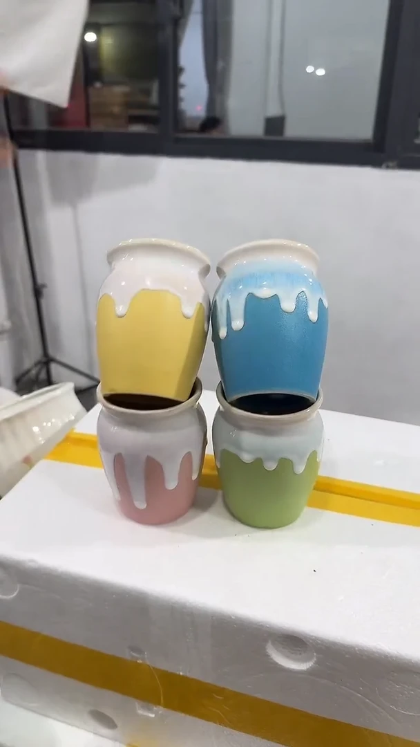 高温陶瓷花盆+E77