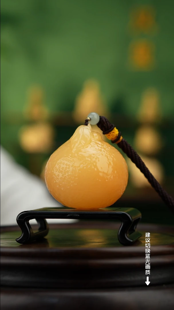 玉【大吉大利】天然玉石手把件