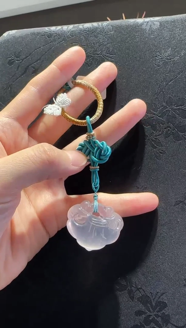 水晶手绳未镶嵌如意锁款