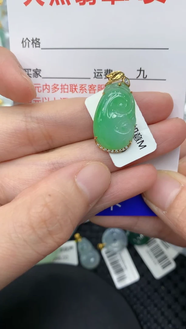 【闪购商品】翡翠颈饰18K金镶嵌111111111111