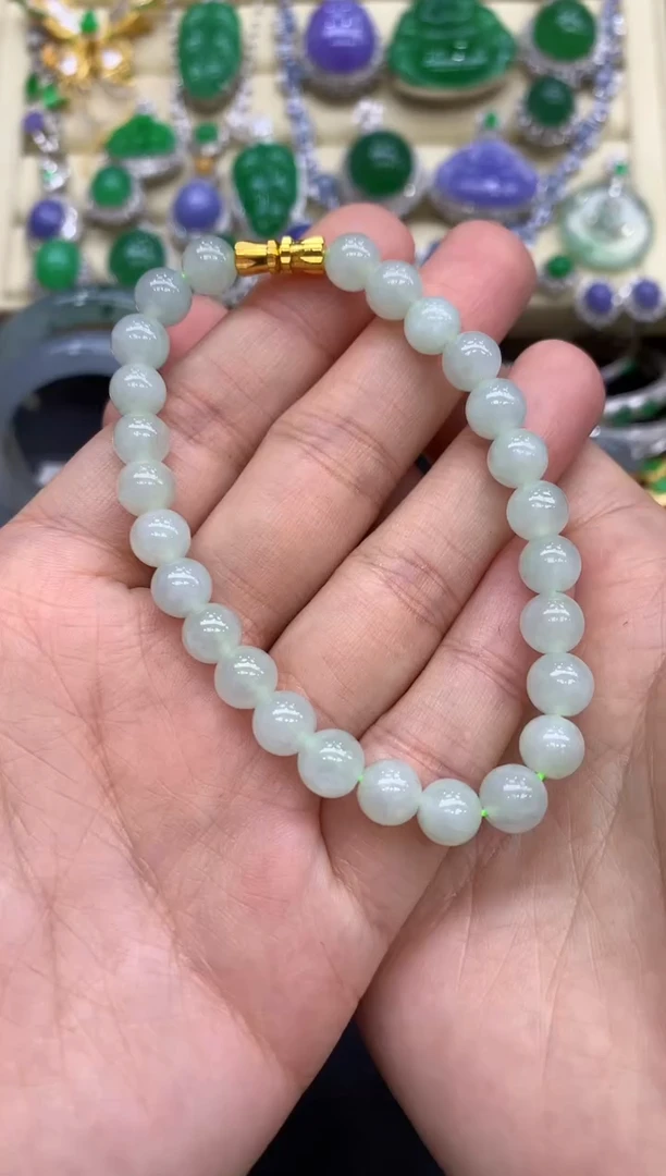 未镶嵌手串翡翠47-中国好珍宝