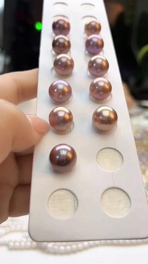 未镶嵌颗粒珠淡水珍珠12mm+紫珠颗粒珠(多样性发一）