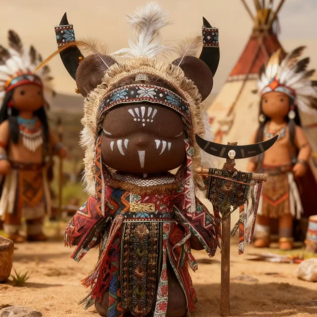 元来  祭祀款32厘米创意潮玩印第安系列大号手工摆件电视柜