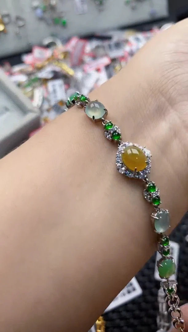 翡翠戒指银S925镶嵌99999999    6