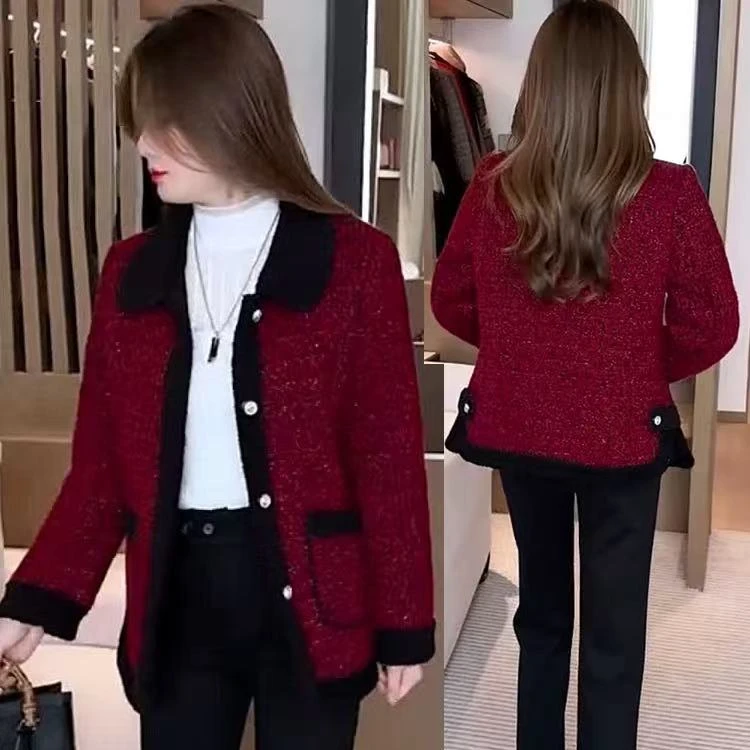 【撤柜样品】X144秋冬季气质百搭外套