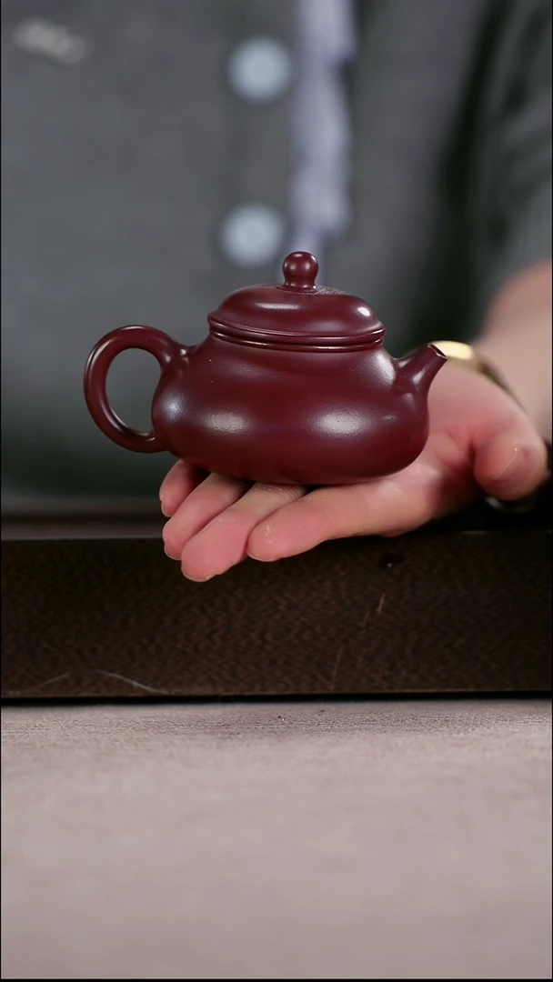 茶壶紫砂纯料龙血砂精工小容天