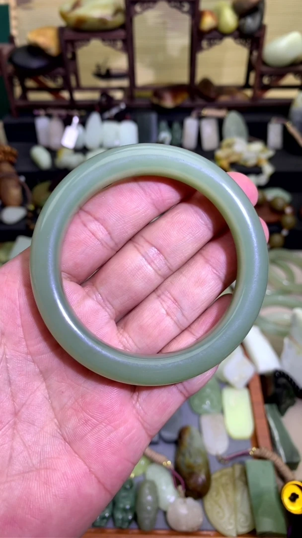 【闪购商品】和田玉颈饰未镶嵌青海浅湖水绿58