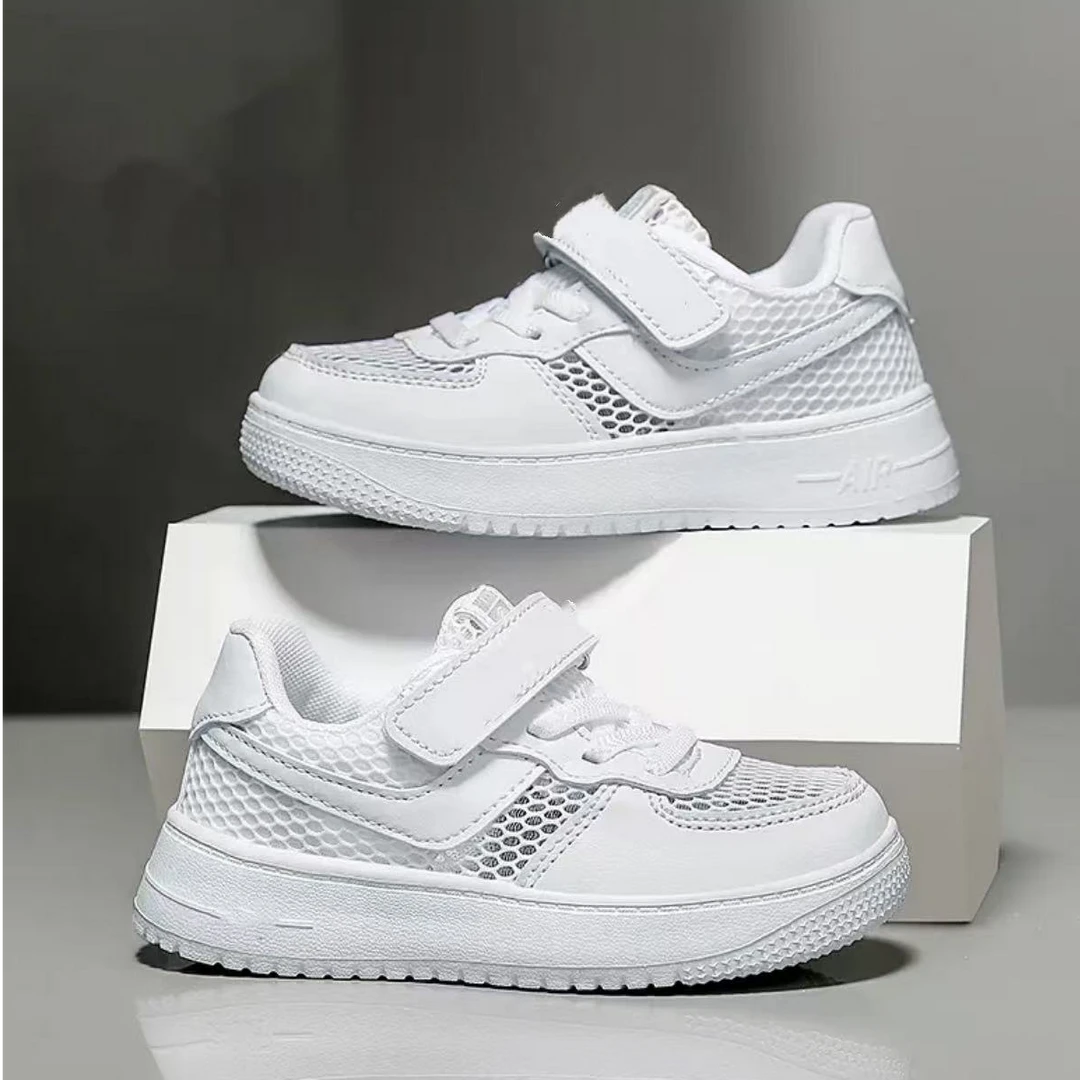 【1880】 夏季单网新款儿童网面休闲洋气旋魔术扣板鞋