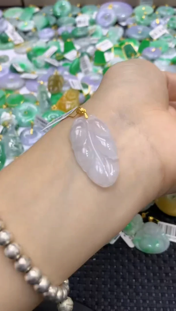 颈饰未镶嵌翡翠天然缅甸翡翠A货