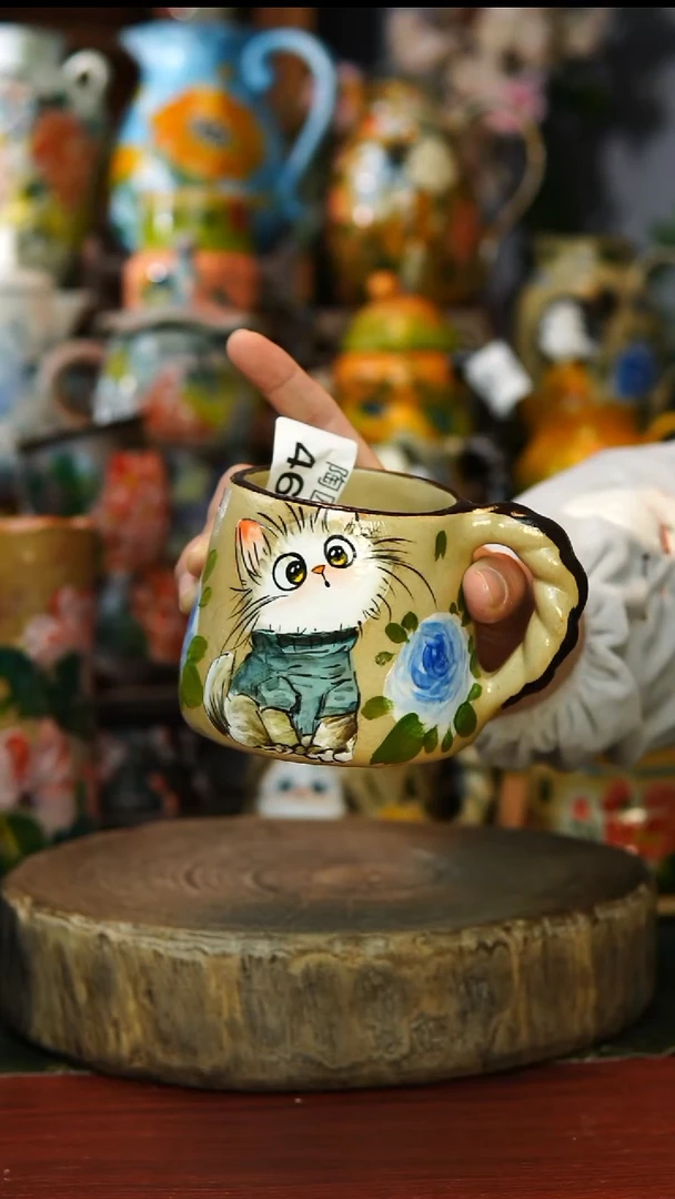 陶瓷46景德镇手工手绘釉下彩