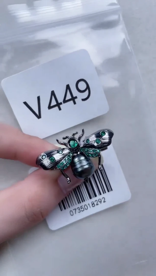 未镶嵌胸针海水珍珠V449