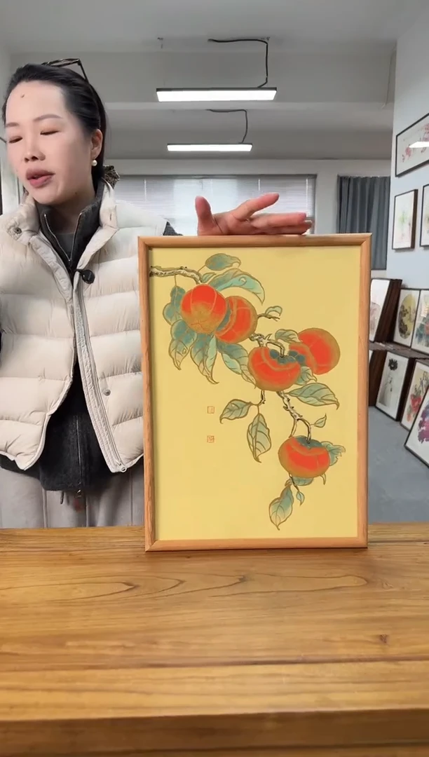 书法xw01-A3尺寸手绘同款柚木