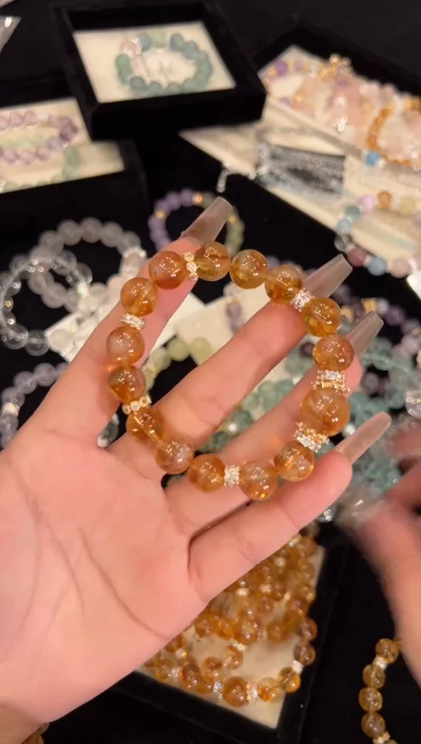 【闪购商品】水晶手链合金黄塔晶手链x1259
