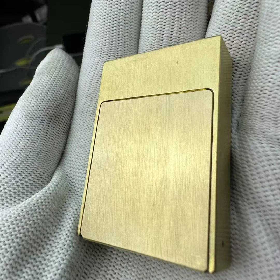 纯黄铜抽屉机光板复古防风煤油打火机