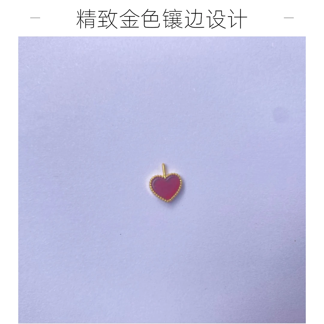 【质检发货】源头工厂-I8k小爱心红玛瑙吊坠（不含链）-ZHR