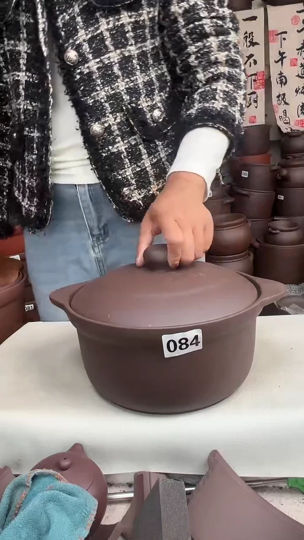 宜兴紫砂微瑕3.5升锅084