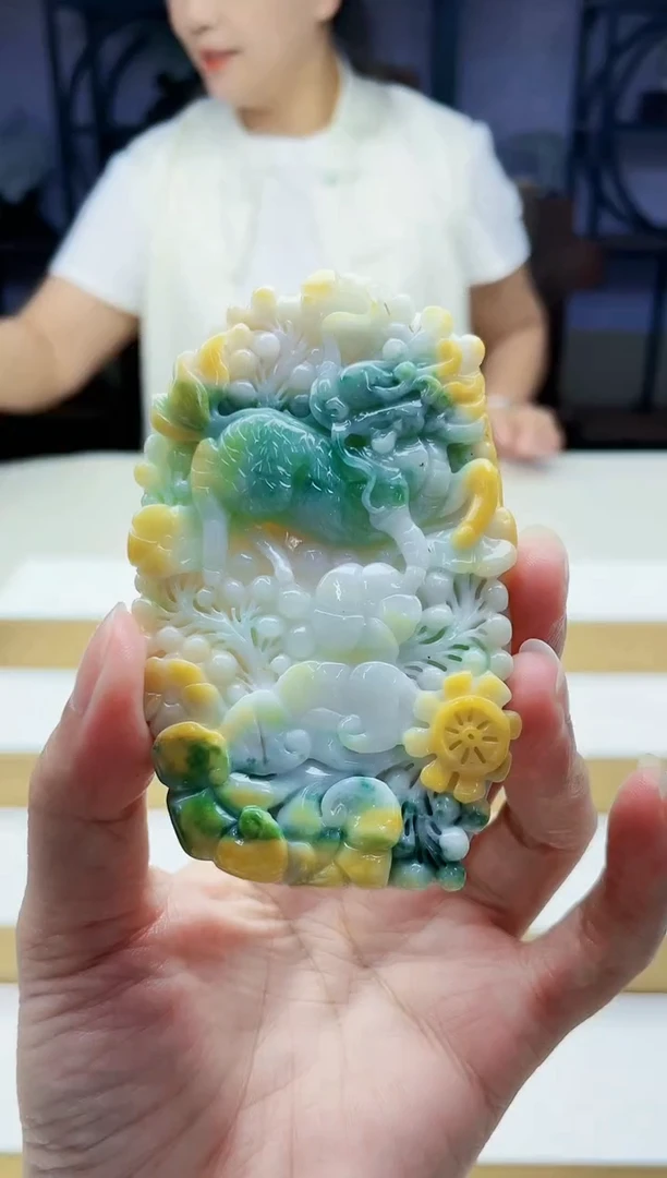 未镶嵌定制翡翠毛货09140271