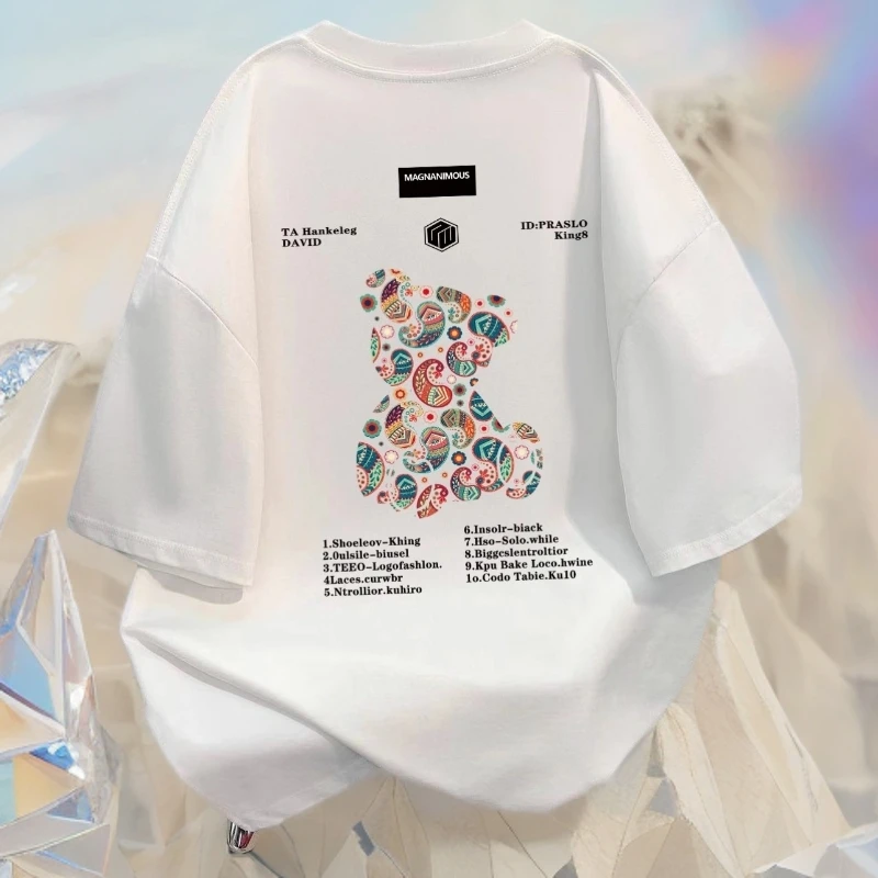 ins风流行女生休闲小众卡通夏季新款短袖女宽松百搭T恤圆领上衣