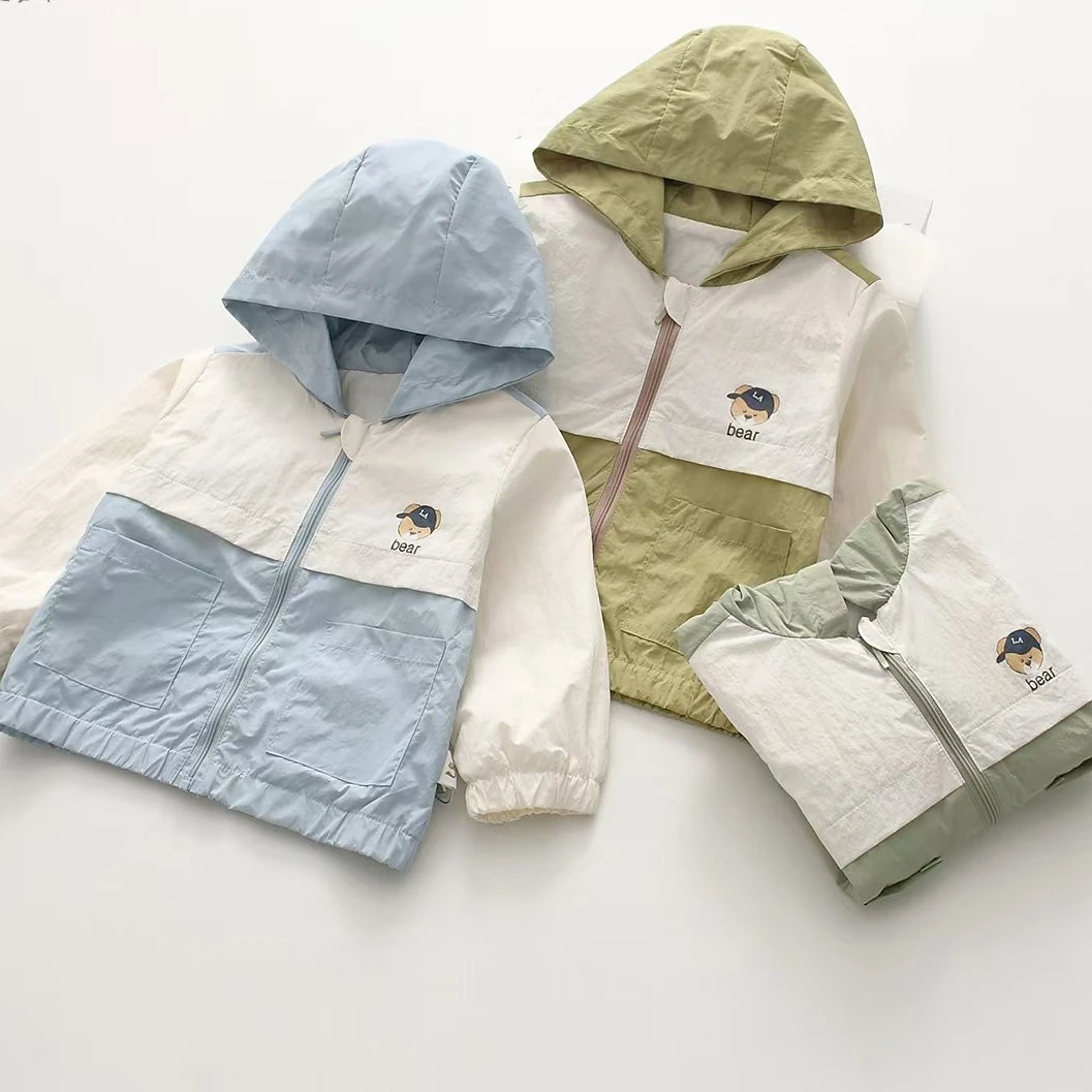 【青檬】男童春季新款外套纯棉内衬外穿休闲连帽上衣 85140 5140