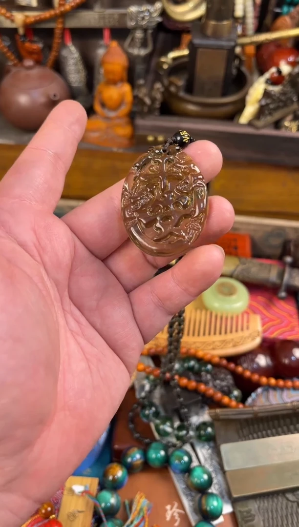 【闪购商品】琥珀颈饰未镶嵌二哥甄选哈哈哈哈