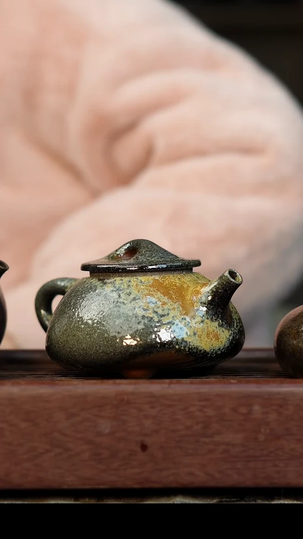 茶壶紫砂柴烧紫砂微瑕壶