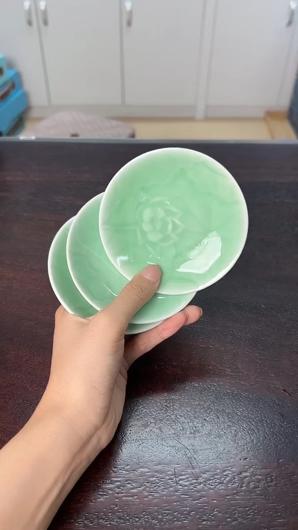 龙泉云间青瓷小米茶器