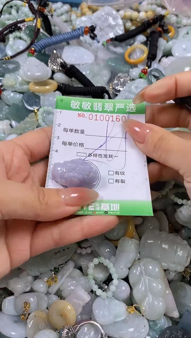 【闪购商品】翡翠颈饰未镶嵌闪购0100160多样性发其一