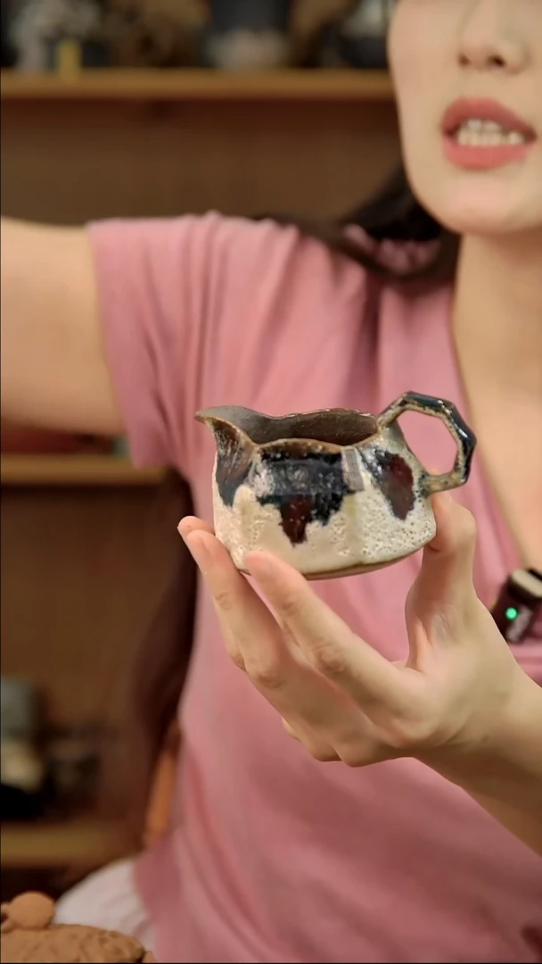 言野手作  粉引多宝六方公道