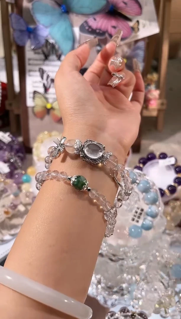 【闪购商品】水晶手链未镶嵌多样性发货颜色微差发其一