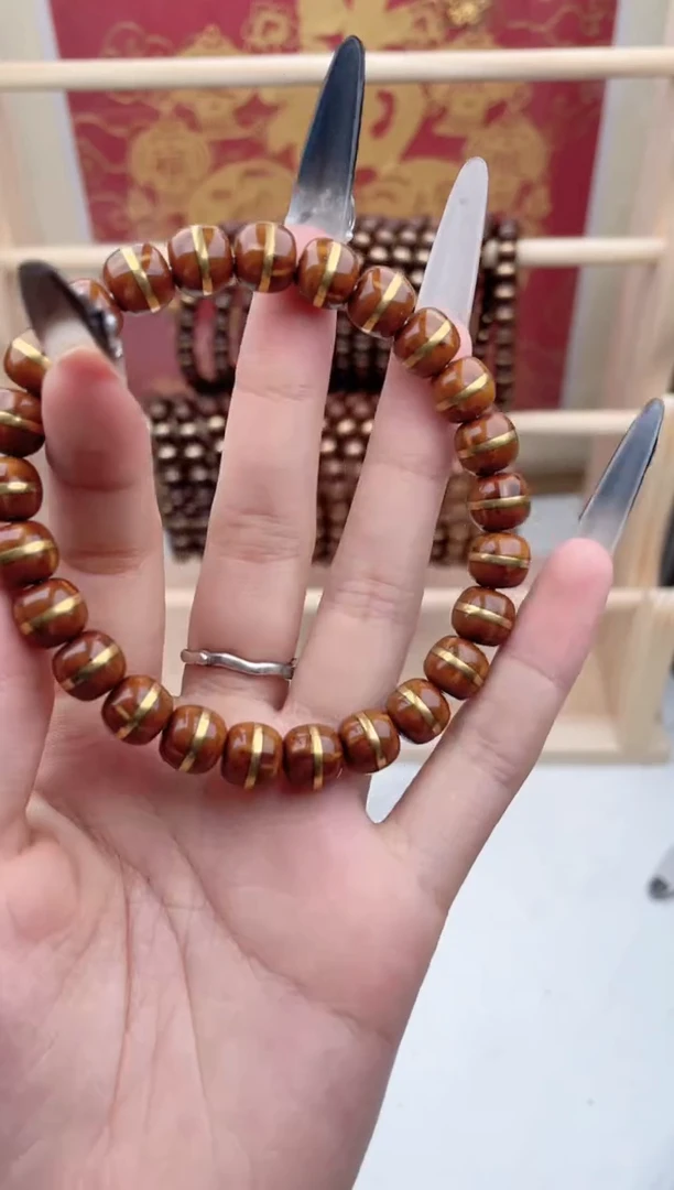 紫金鼠吊坠5号手串