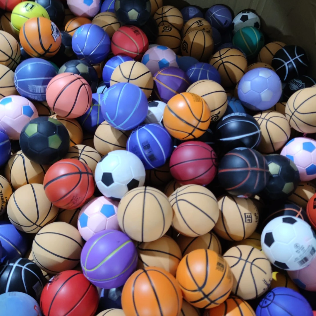 儿童玩具橡胶弹力球迷你篮球