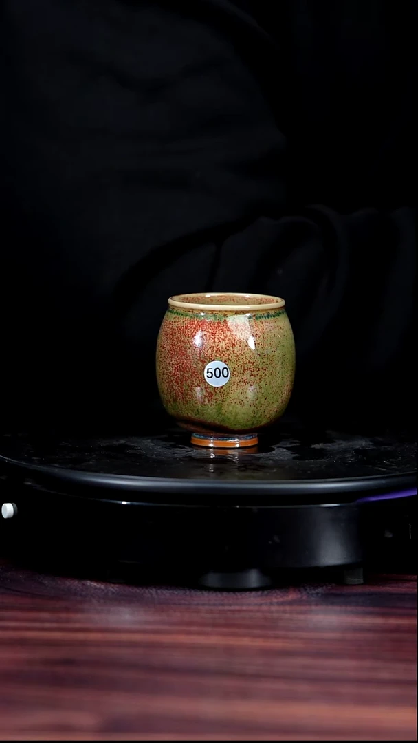 500#李盼龙一级品原矿钧瓷枣杯