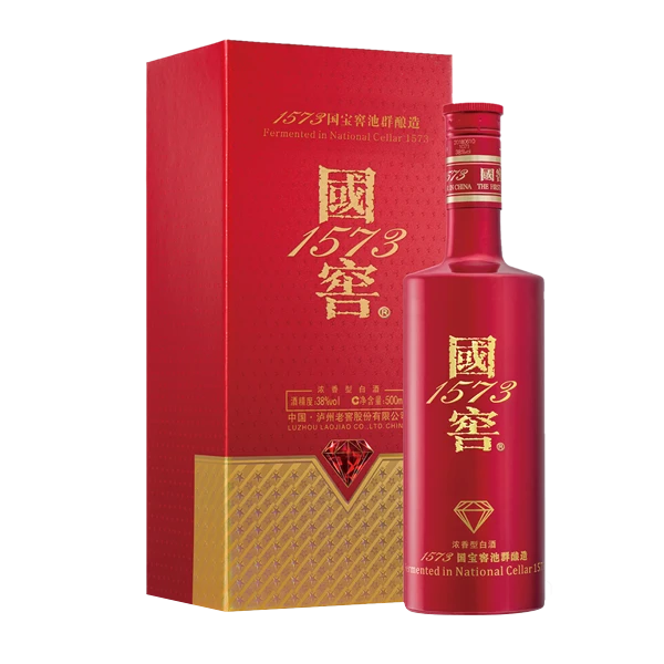 泸州老窖 国窖1573 国宝红 浓香型白酒 38度500ml