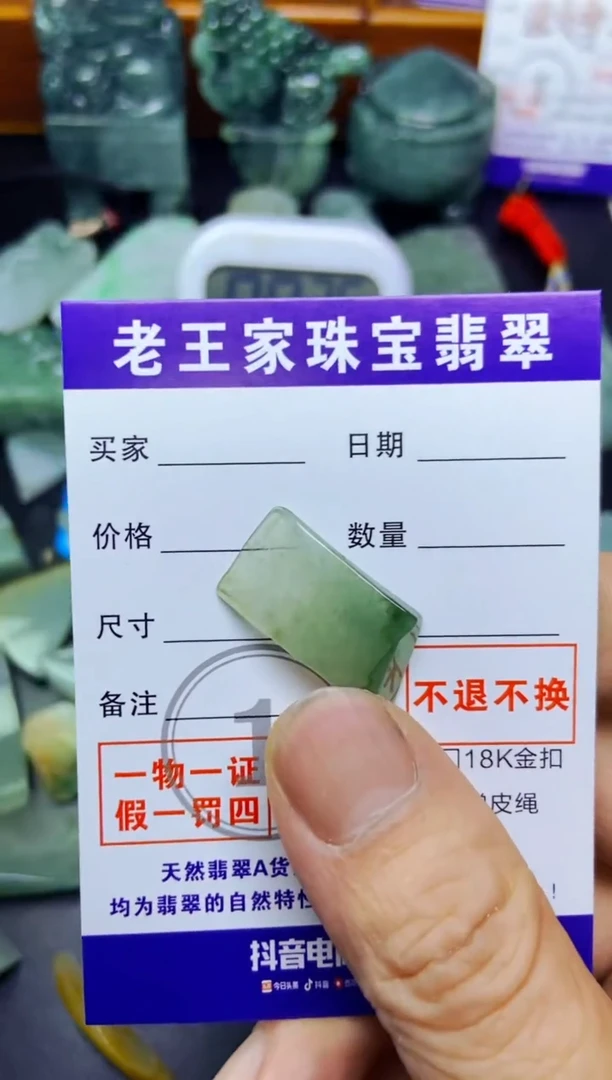 翡翠未镶嵌颈饰料子