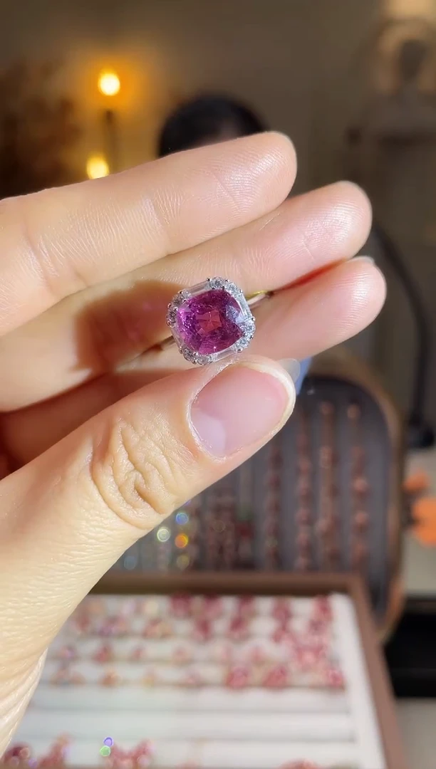 银S925镶嵌手饰碧玺手饰