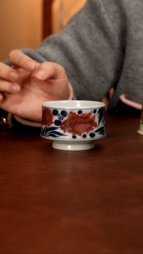 景德镇瓷器，青花瓷手绘茶具~