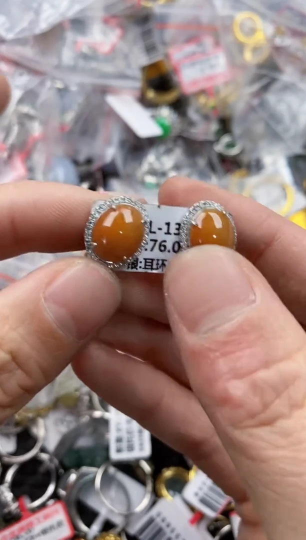 银S925镶嵌戒指翡翠888   2