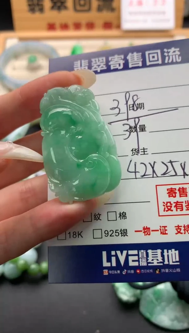 翡翠未镶嵌颈饰10138949
