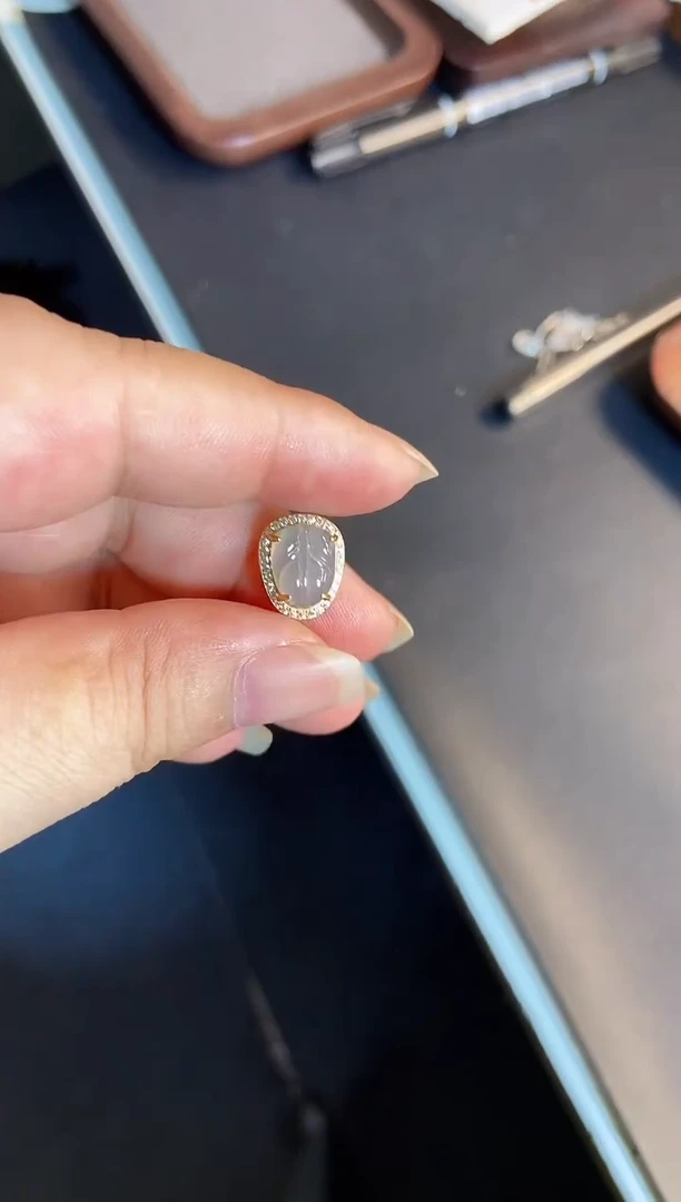 吊坠(不含链)银S925镶嵌翡翠1