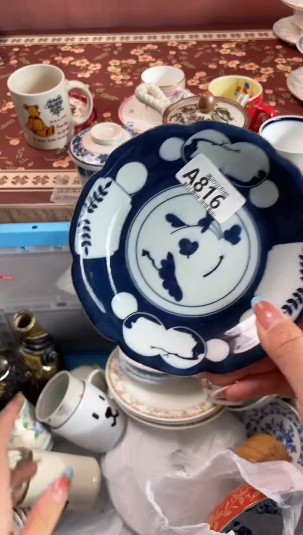瓷片大*子瓷器瓷器A816