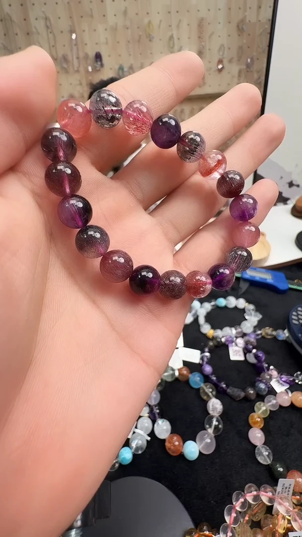 未镶嵌手链水晶村1357 约9mm