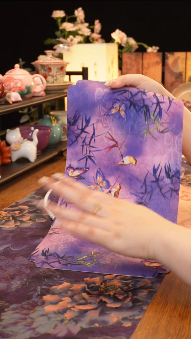 紫色竹子茶席·········