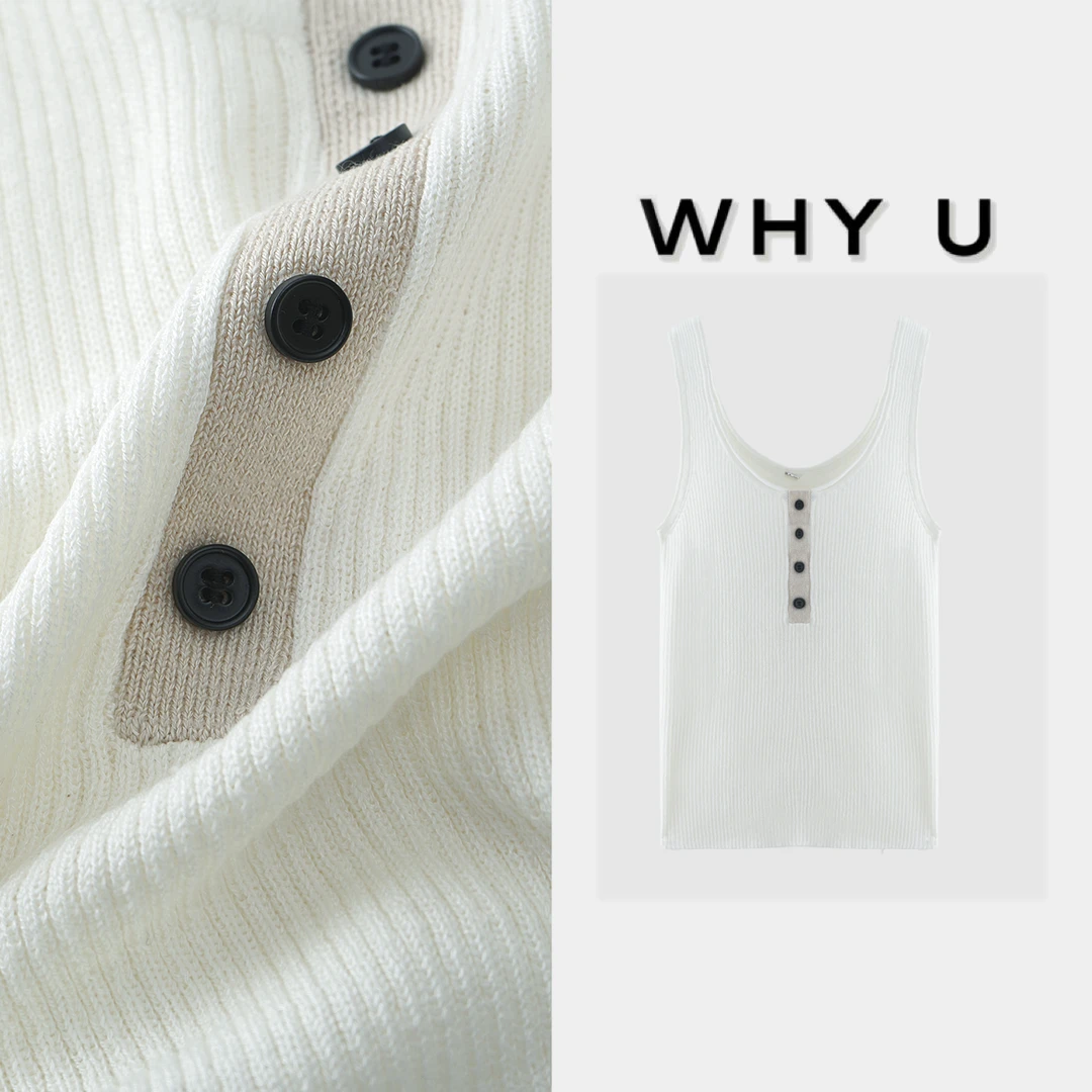 WHY U-25SS早春白韵针织背心【白阳】