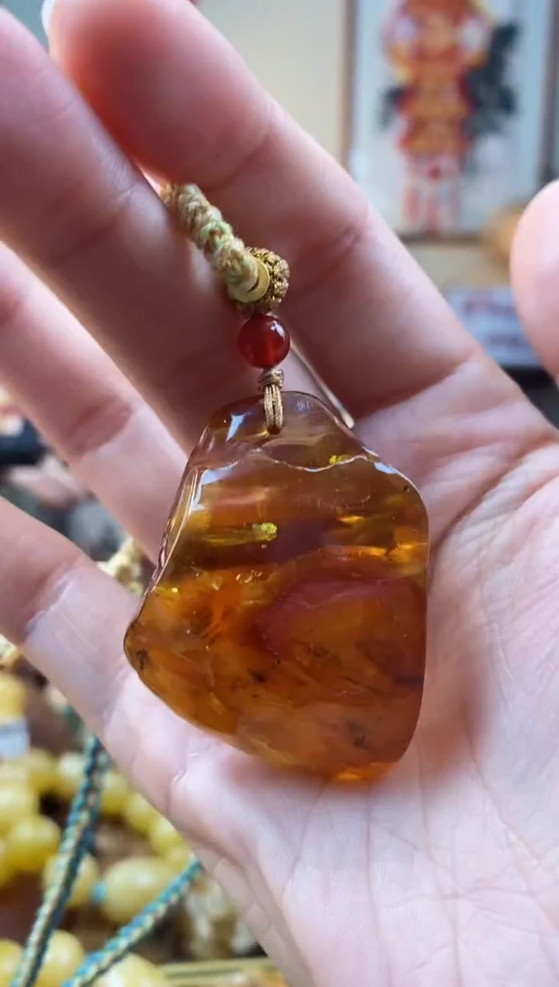 【闪购商品】琥珀颈饰未镶嵌吊坠