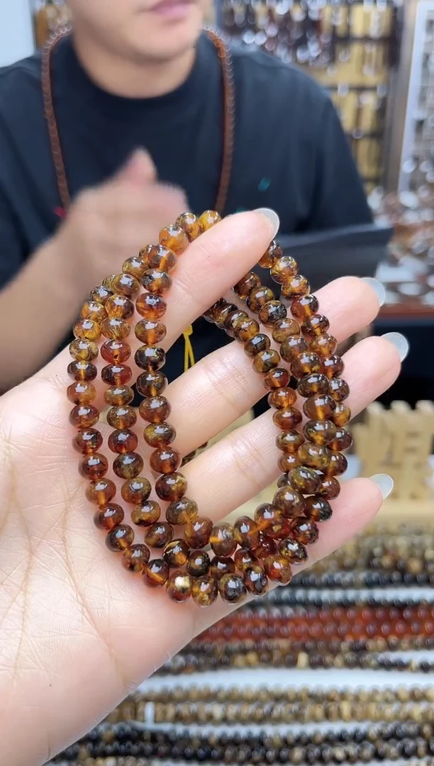 未镶嵌琥珀裸石抚顺琥珀蜜蜡多圈7+